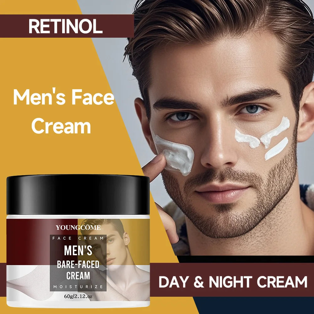 Retinol Smooth Wrinkle Moisturizing Firming Hyaluronic Lightening Men'S Repairing Smooth Skincare Whitening Cream Face Cream