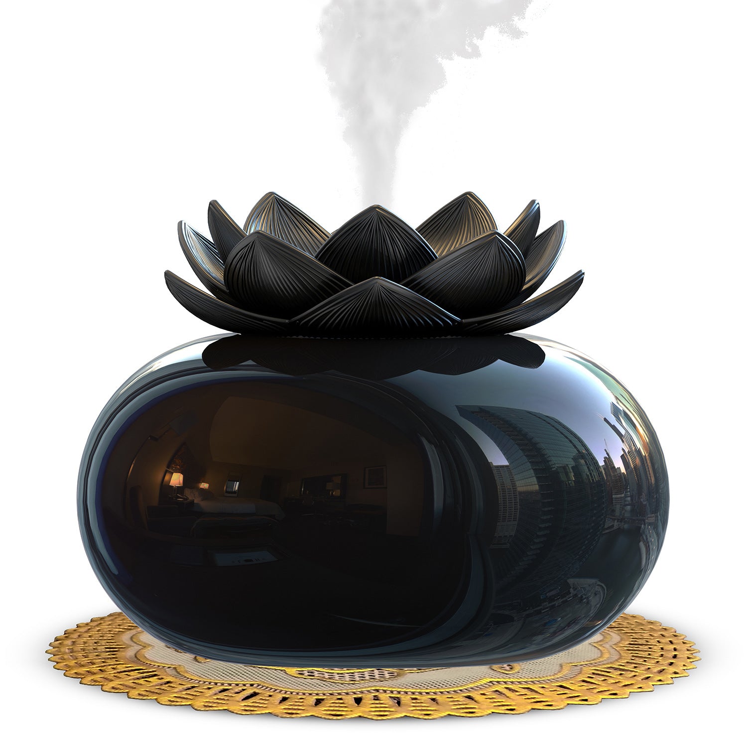 New Lotus Aromatherapy Humidifier USB Replenishing Water