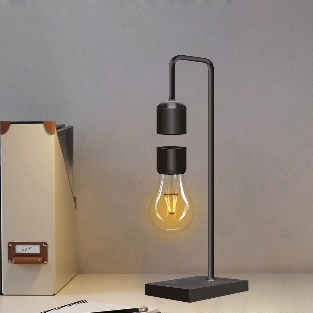 Wireless Charging Magnetic Levitating Floating Wireless LED Light Bulb for Desk Lamp Home Room Office Decor Unique Gift