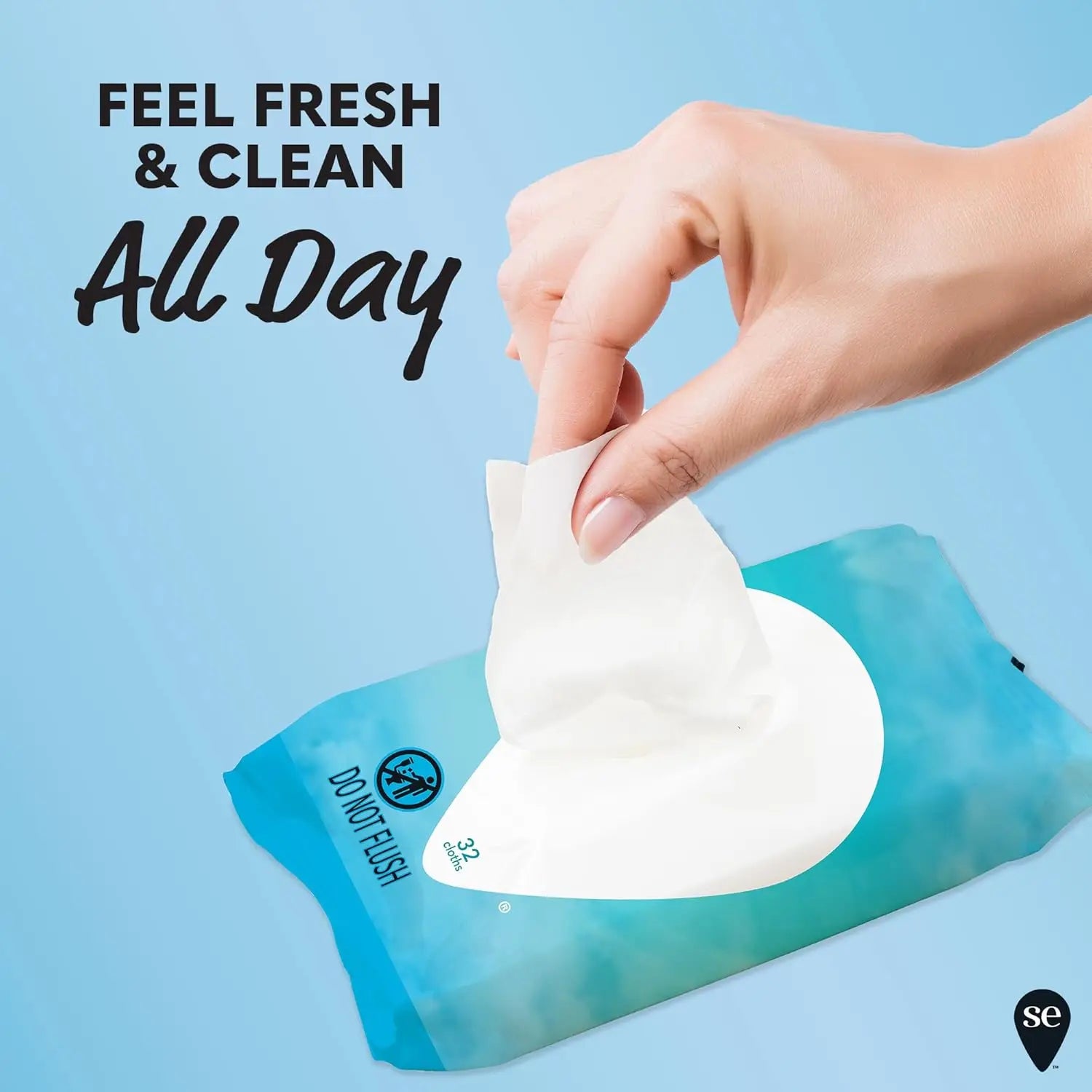 Fragrance-Free Feminine Wipes with Ph-Balanced Micellar Water, Gynecologist Tested, 32 Wipes per Pack