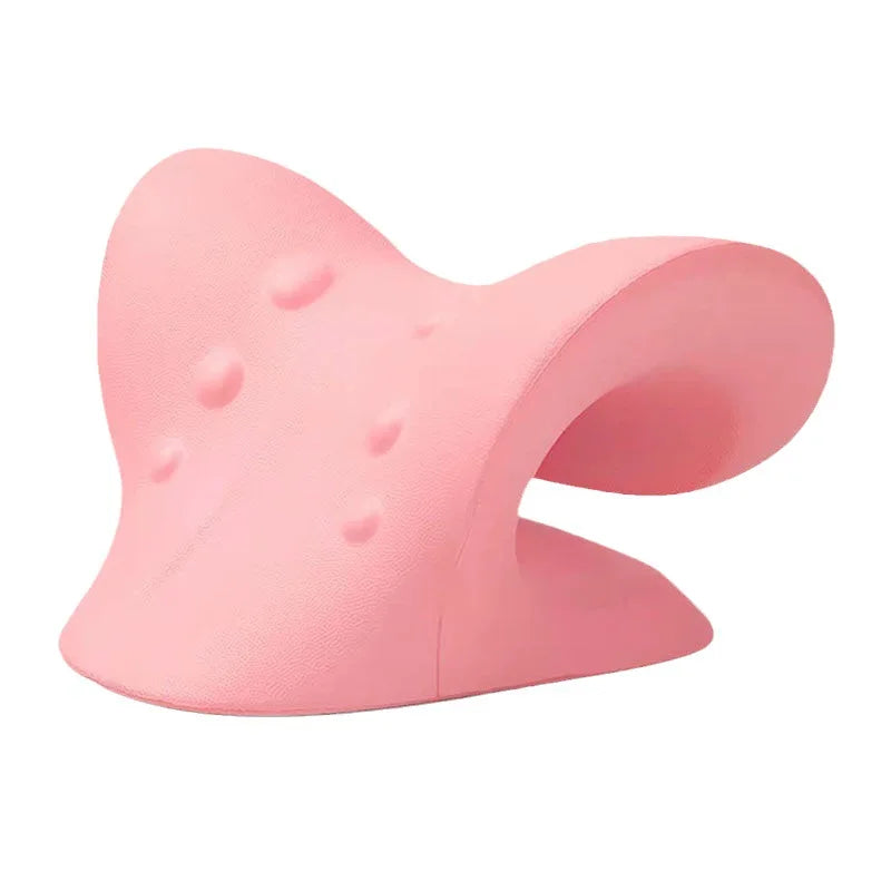 Cervical Spine Stretch Neck Shoulder Relaxer Cervical Chiropractic Traction Device Massage Pillow for Pain Relief Cervical Spine