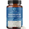 Magnesium Glycinate 500Mg | High Absorption | Sleep, Muscle, Heart Health & Relaxation Support | Chelated Magnesium Supplement | 120 Capsules