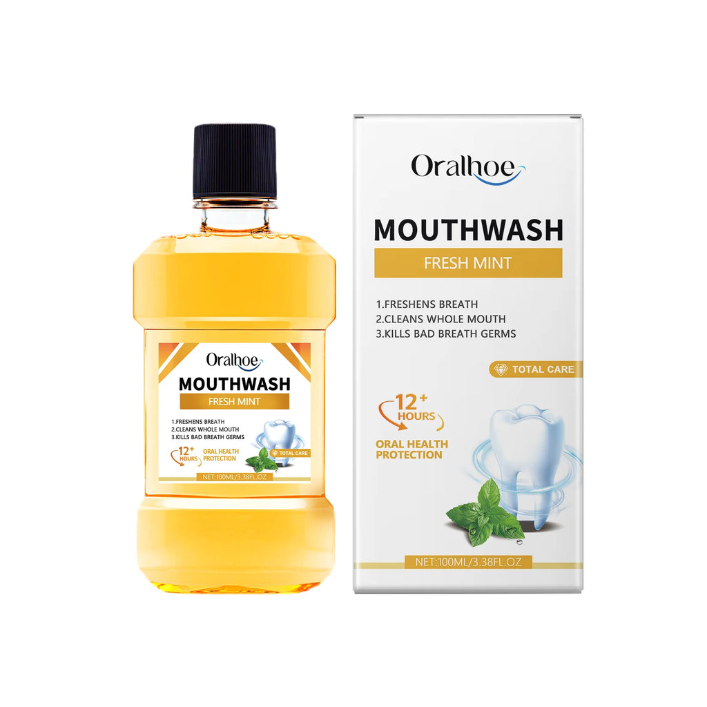 Fresh Breath Mouthwash Remove Odor Lasting Refreshing Oral Hygiene Cleaning Teeth Stains Whitening Strengthen Gingival Mouthwash