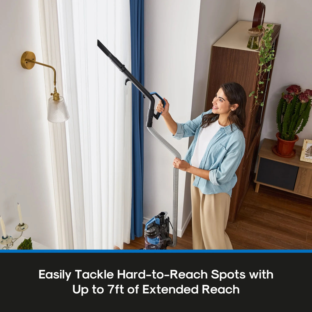 Lightweight Bagless Upright Vacuum Cleaner with Brush and Crevice Tool