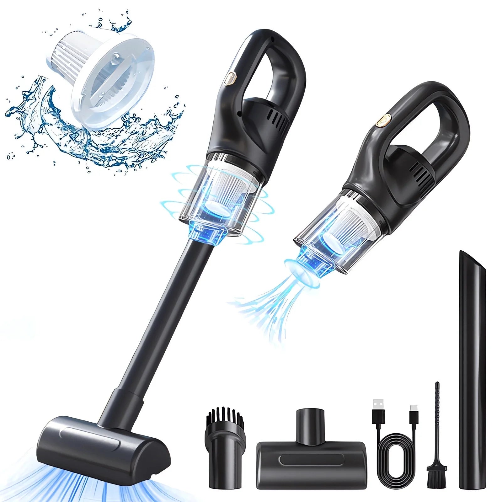 Cordless Vacuum Cleaner Wireless Multifunctional Handheld Portable Car with Vacuum Cleaner High-Power Mini Suction Blowing Portable Vacuum Cleaner