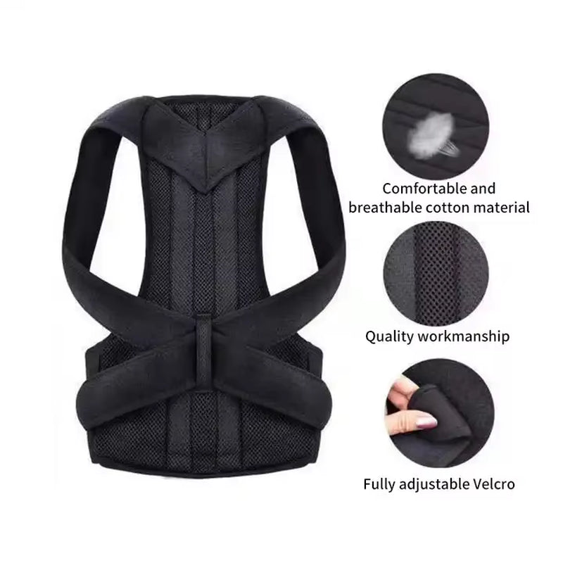 Back Posture Corrector Shoulder Support Belt Upper and Lower Back Pain Relief Improve Spine Clavicle Brace Posture Vest Belt