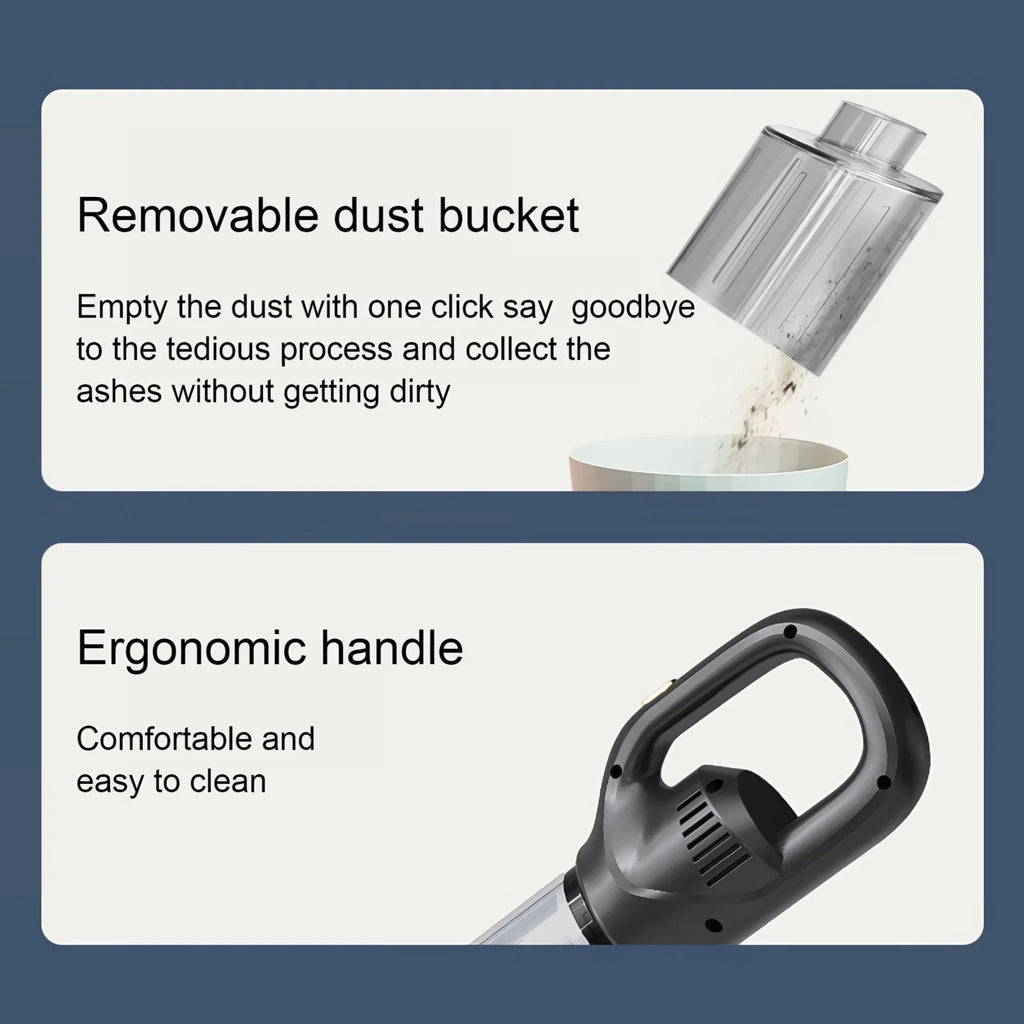 Cordless Vacuum Cleaner Wireless Multifunctional Handheld Portable Car with Vacuum Cleaner High-Power Mini Suction Blowing Portable Vacuum Cleaner