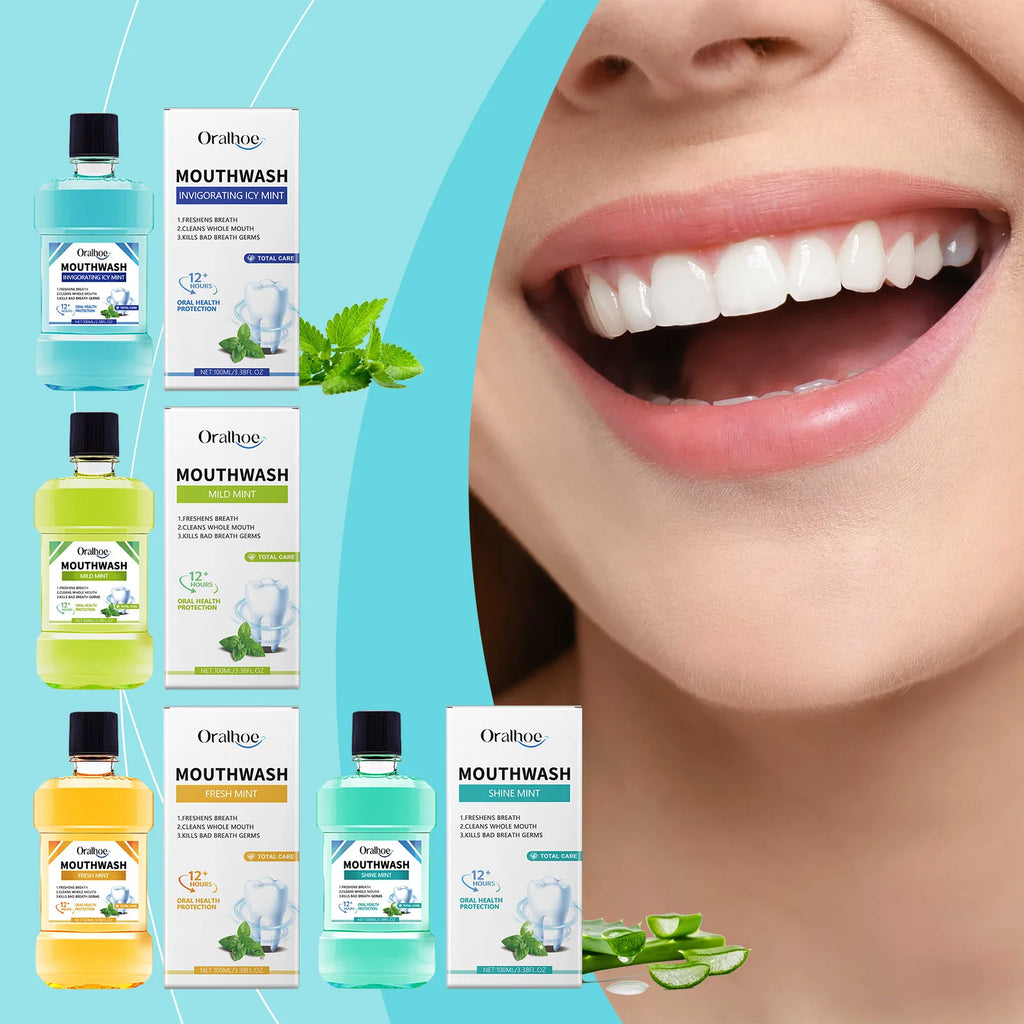 Fresh Breath Mouthwash Remove Odor Lasting Refreshing Oral Hygiene Cleaning Teeth Stains Whitening Strengthen Gingival Mouthwash