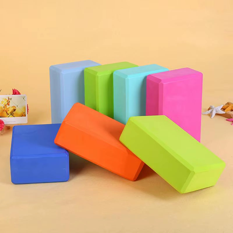 2PCS EVA Gym Blocks Foam Brick Training Exercise Fitness Equipment Dance Yoga Auxiliary Tool Stretching Body Shaping Yoga Blocks
