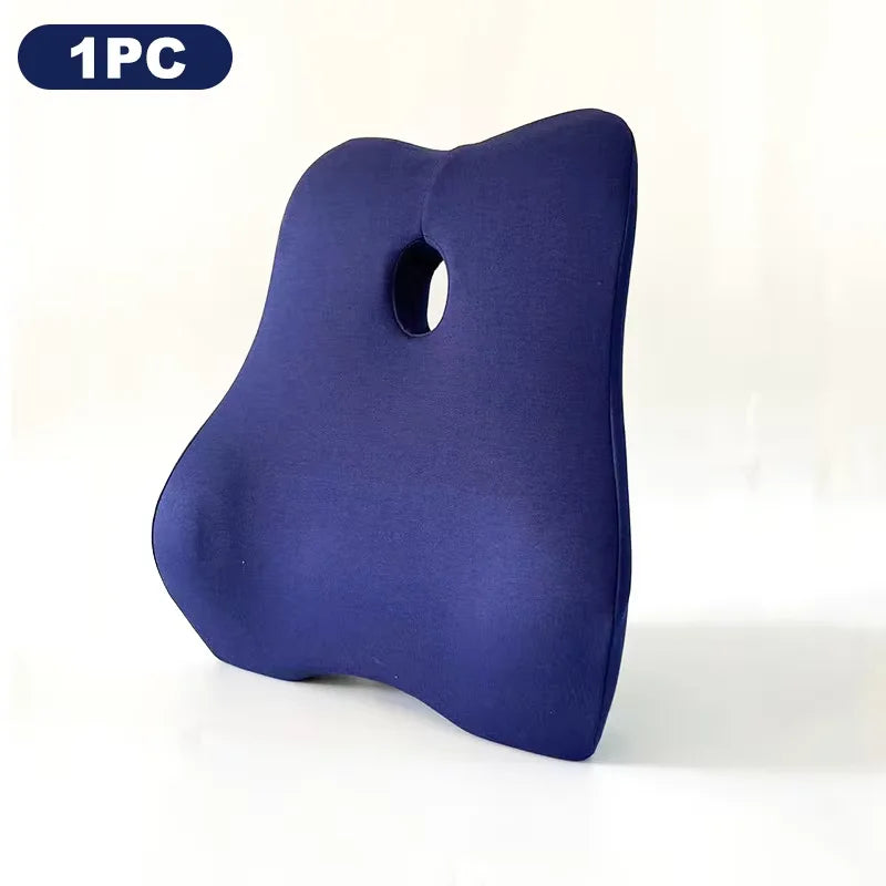 Office Waist Pillow Ergonomic Lumbar Support Memory Cotton 4D Curved Waist Pad Car Waist Rest Office Waist Pillow Ergonomic Lumb