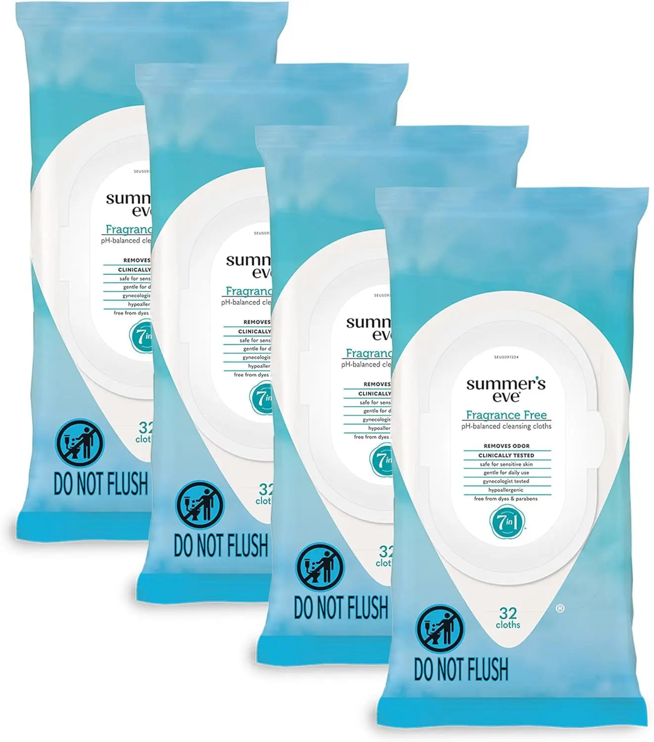 Fragrance-Free Feminine Wipes with Ph-Balanced Micellar Water, Gynecologist Tested, 32 Wipes per Pack