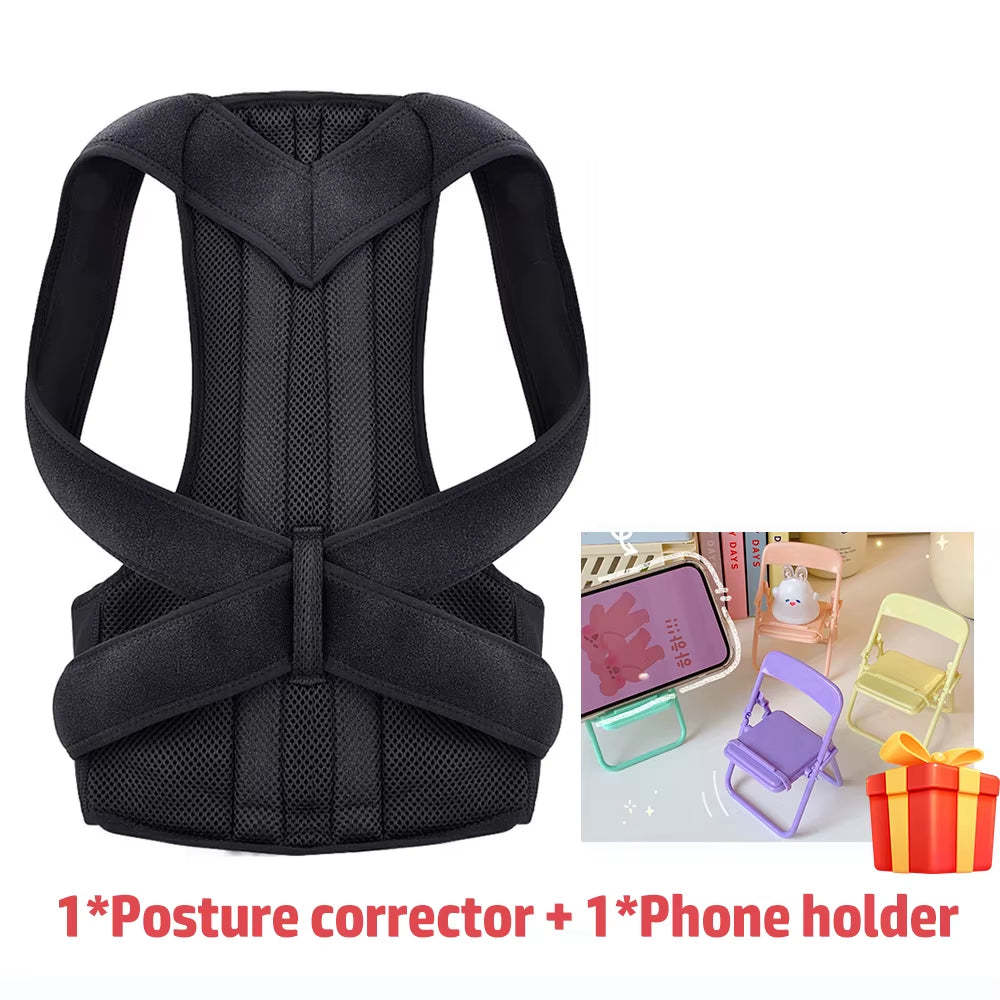 Back Posture Corrector Shoulder Support Belt Upper and Lower Back Pain Relief Improve Spine Clavicle Brace Posture Vest Belt