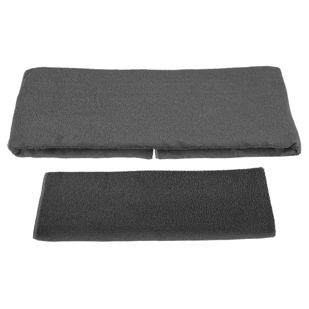 Complete 7-Piece Yoga Set with 71” X 24” X 1” Extra Thick Mat, Gray