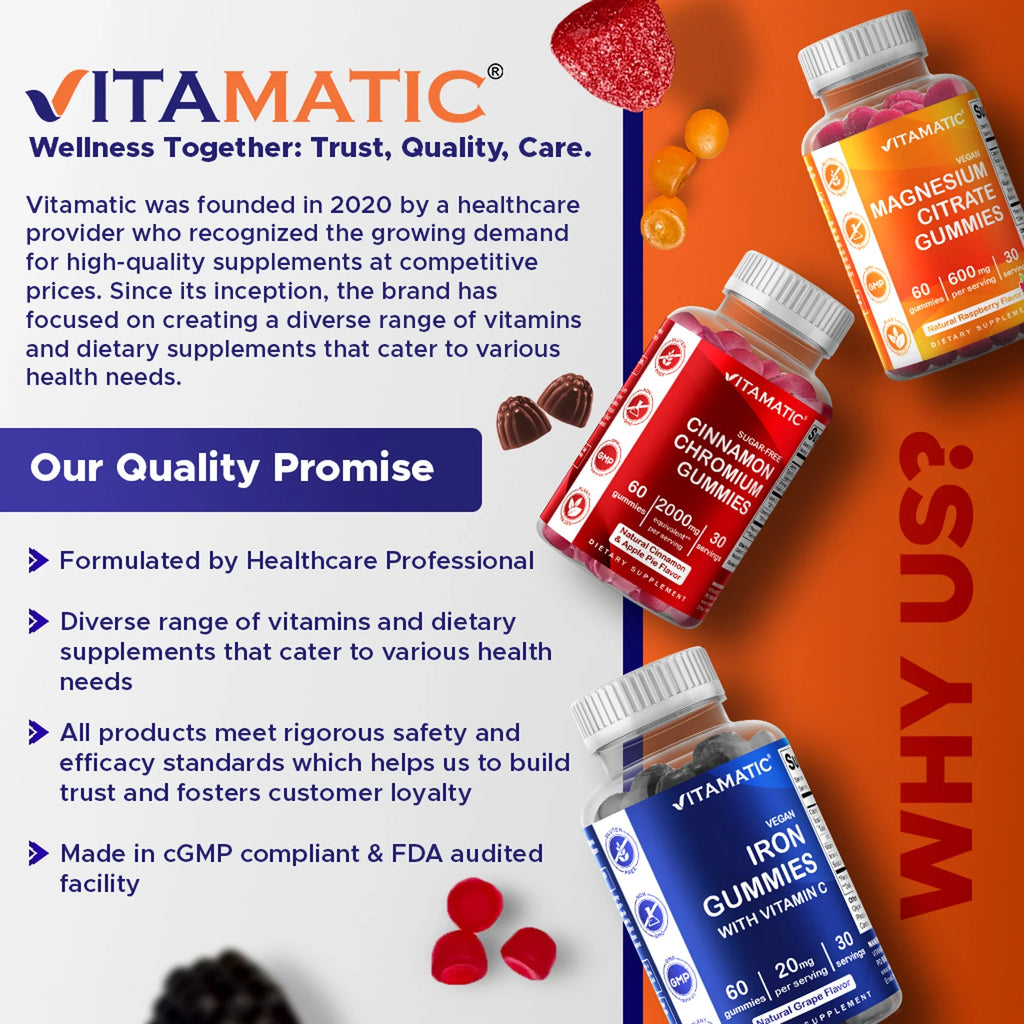 3 Pack -  Magnesium Gummies 600Mg per Serving - 60 Vegan Gummies - Promotes Healthy Relaxation, Muscle, Bone, & Energy Support