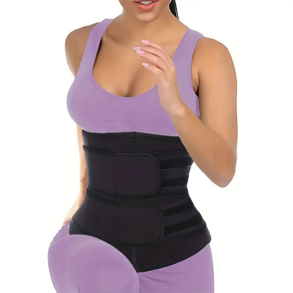 1Pc Women'S Waist Trainer, Waist Trimmer Belt, Sauna Sweat Waist Cincher, Sports Fitness Waist Trainer, Waist Cincher