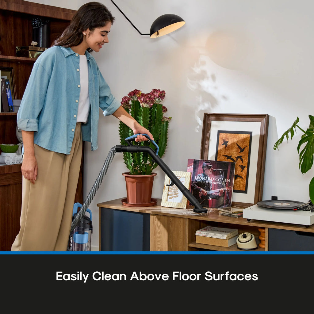 Lightweight Bagless Upright Vacuum Cleaner with Brush and Crevice Tool