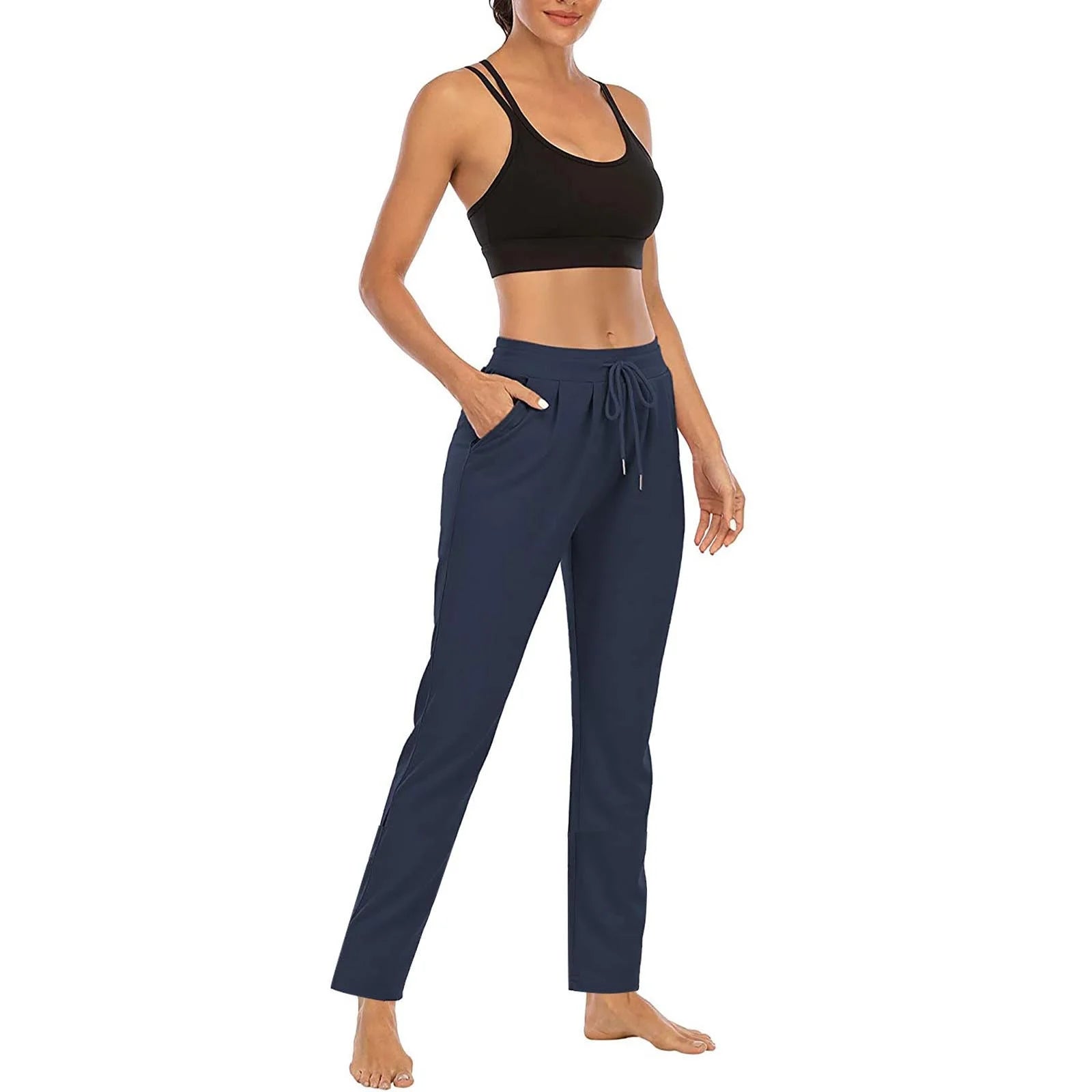 Women'S Joggers Pants Lightweight Running Sweatpants with Pockets Womens Autumn Winter Yoga Sports Loose Casual Long Pants Trousers with Pocket